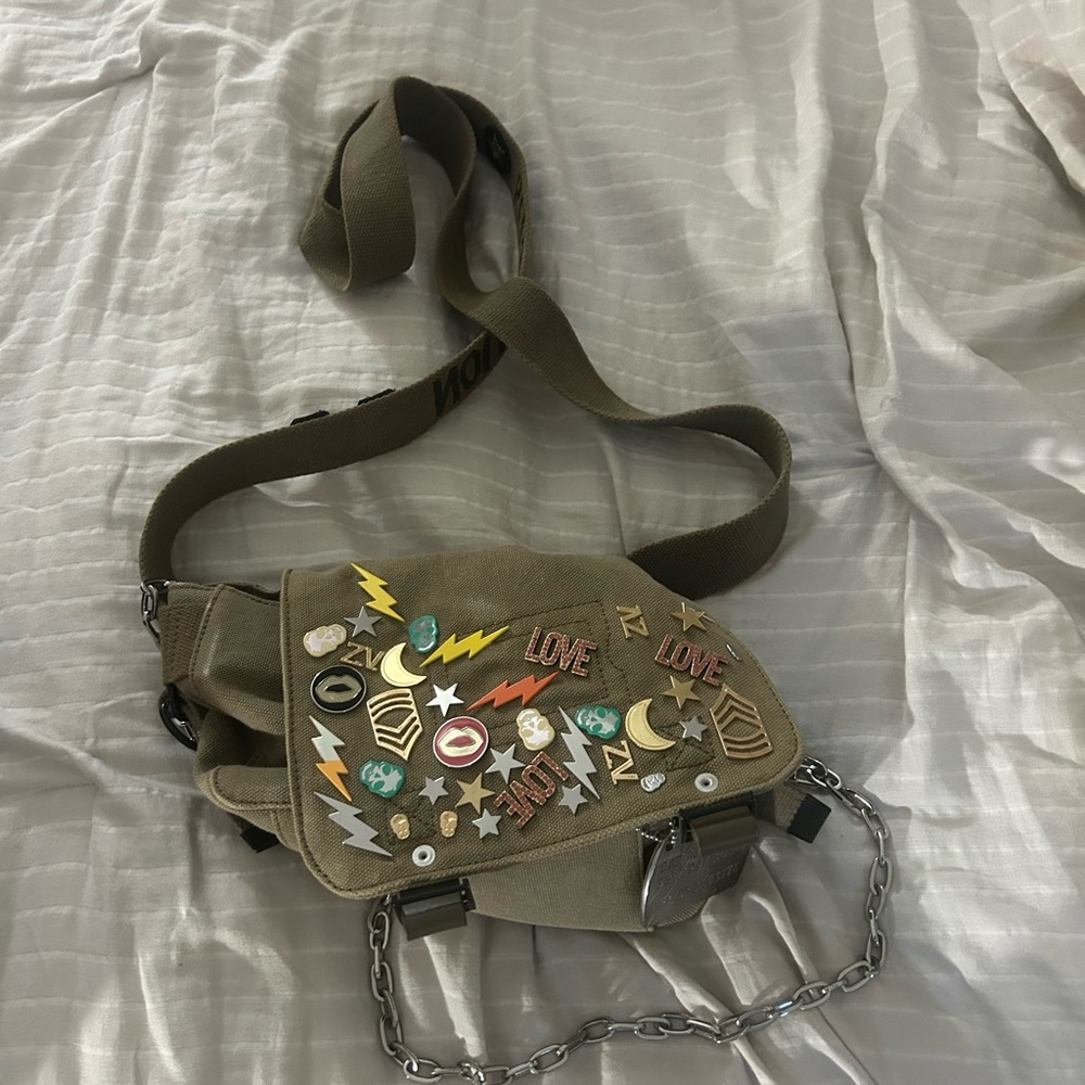 Zadig & Voltaire Olive Green Crossbody Bag